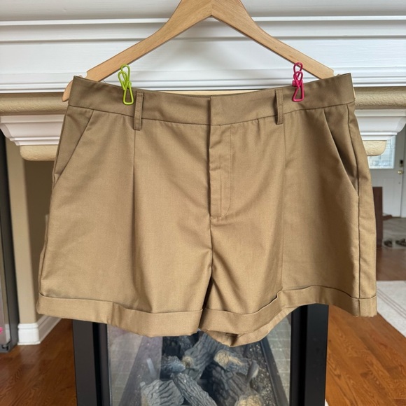 NWT Commense Brown Preppy Trouser Shorts Size XL - Picture 1 of 4